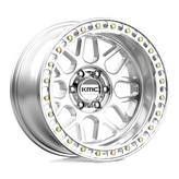 KMC Wheels - KM235 GRENADE CRAWL BEADLOCK - Silver - MACHINED - 20" x 10", -48 Offset, 6x139.7 (Bolt Pattern), 108mm HUB