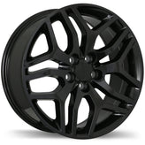 Replika - R189 - Black - Gloss Black - 20" x 8.5", 45 Offset, 5x108 (Bolt Pattern), 63.4mm HUB