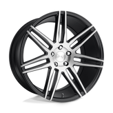 Niche - M178 TRENTO - Black - Gloss Black Brushed - 20" x 10.5", 27 Offset, 5x112 (Bolt Pattern), 66.6mm HUB