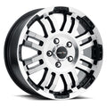 Vision Wheel Off-Road - 375 WARRIOR - Black - Gloss Black Machined Face - 16" x 6.5", 45 Offset, 5x130 (Bolt Pattern), 78.3mm HUB