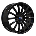 Euro Design - Sacco - Black - Gloss Black - 19" x 9.5", 35 Offset, 5x112 (Bolt Pattern), 66.6mm HUB