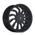 Kraze Wheels - SCRILLA - Black - SATIN BLACK - 22" x 9.5", 18 Offset, 5x115, 120 (Bolt Pattern), 74.1mm HUB