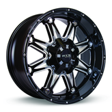 RTX Wheels - Spine - Black - Black with Milled Spokes - 17" x 9", 0 Offset, 5x135, 139.7 (Bolt Pattern), 87.1mm HUB