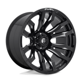 Fuel - D673 BLITZ - Black - GLOSS BLACK MILLED - 22" x 12", -44 Offset, 6x139.7 (Bolt Pattern), 106.1mm HUB