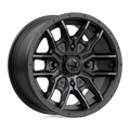 MSA Offroad Wheels - M43 FANG - Black - SATIN BLACK WITH TITANIUM TINT - 14" x 7", 10 Offset, 4x110 (Bolt Pattern), 86mm HUB