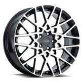 Vision Wheel Street Designs - 474 RECOIL - Black - Gloss Black Machined Face - 17" x 8", 38 Offset, 5x108 (Bolt Pattern), 73.1mm HUB