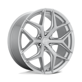 Niche - M233 VICE SUV - Silver - GLOSS SILVER BRUSHED - 24" x 10", 30 Offset, 6x135 (Bolt Pattern), 87.1mm HUB