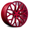 Deutschman Design - D01 - Red Machined - 20" x 10", 45 Offset, 5x114.3 (Bolt Pattern), 73.1mm HUB