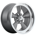 US Mag - U102 STANDARD - Gunmetal - MATTE GUN METAL - 17" x 7", 1 Offset, 5x114.3 (Bolt Pattern), 72.56mm HUB