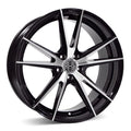 RSSW - Forza - Black - Gloss black, machined face - 17" x 7.5", 35 Offset, 5x120 (Bolt Pattern), 72.6mm HUB