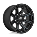 Fuel - D704 SIEGE - Black - GLOSS MACHINED DOUBLE DARK TINT - 22" x 10", -18 Offset, 5x127 (Bolt Pattern), 71.5mm HUB