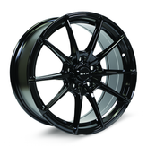 RTX Wheels - SL01 - Black - Gloss Black - 16" x 7", 40 Offset, 5x114.3 (Bolt Pattern), 73.1mm HUB