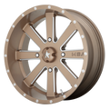 MSA Offroad Wheels - M34 FLASH - Bronze - Bronze Milled - 22" x 7", 0 Offset, 4x156 (Bolt Pattern), 132mm HUB
