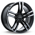 RTX Wheels - Graz - Black - Black Machined Grey - 18" x 9", 40 Offset, 5x112 (Bolt Pattern), 66.6mm HUB