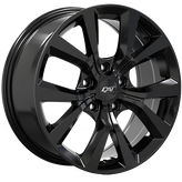 Dai Alloys - Mission - Black - Gloss Black - 18" x 8", 45 Offset, 5x114.3 (Bolt Pattern), 73.1mm HUB