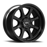 Motiv Off Road - Glock - Black - Gloss Black with Lip Logo - 20" x 10", -12 Offset, 8x165.1 (Bolt Pattern), 125.2mm HUB