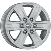 Mak Wheels - STONE6 W - Silver - SILVER - 17" x 7.5", 22 Offset, 6x139.7 (Bolt Pattern), 100.1mm HUB