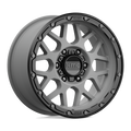 KMC Wheels - KM535 GRENADE OFF-ROAD - Gunmetal - MATTE GRAY MATTE BLACK LIP - 17" x 9", 18 Offset, 6x135 (Bolt Pattern), 87.1mm HUB