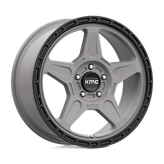 KMC Wheels - KM721 ALPINE - Black - Satin Gray With Black Lip - 18" x 8", 38 Offset, 5x110 (Bolt Pattern), 72.6mm HUB