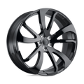 Redbourne Wheels - VINCENT - Black - Gloss Black - 22" x 10.5", 32 Offset, 5x120 (Bolt Pattern), 72.6mm HUB