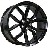 ART - Replica 201 - Black - Gloss Black - 20" x 9.5", 45 Offset, 5x108 (Bolt Pattern), 63.4mm HUB