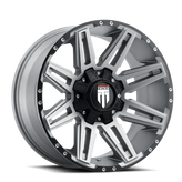 American Truxx - BOOM - Gunmetal - MATTE GUNMETAL - 20" x 9", -12 Offset, 8x180 (Bolt Pattern), 124.2mm HUB