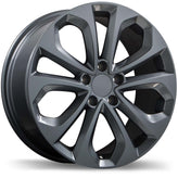 Replika - R191 - Gunmetal - Gloss Gunmetal - 18" x 8", 50 Offset, 5x114.3 (Bolt Pattern), 64.1mm HUB