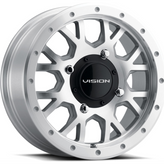 Vision Wheel ATV - GV8 INVADER - Polished - MACHINED - 15" x 6", 38 Offset, 4x136 (Bolt Pattern), 86mm HUB