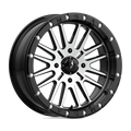 MSA Offroad Wheels - M37 BRUTE BEADLOCK - Black - GLOSS BLACK MACHINED - 18" x 7", 10 Offset, 4x156 (Bolt Pattern), 132mm HUB