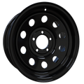 Envy Wheels - TRAILER STEEL MODULAR - Black - GLOSS BLACK - 15" x 6", 0 Offset, 5x114.3 (Bolt Pattern), 84mm HUB