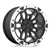 OE Creations - PR215 - Black - MATTE BLACK MACHINED - 22" x 10", 19 Offset, 5x139.7 (Bolt Pattern), 78.1mm HUB