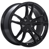 ART - Replica 190 - Black - Gloss Black - 18" x 8", 28 Offset, 5x112 (Bolt Pattern), 66.6mm HUB