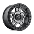 Fuel UTV - D918 ANZA BEADLOCK - Gunmetal - MATTE GUN METAL - 14" x 7", 13 Offset, 4x137 (Bolt Pattern), 110.1mm HUB