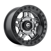 Fuel UTV - D918 ANZA BEADLOCK - Gunmetal - MATTE GUN METAL - 14" x 7", 13 Offset, 4x137 (Bolt Pattern), 110.1mm HUB