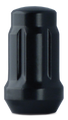 Mr.Lugnut - Conical Seat Black Nut 1/2" x 20 Closed-end - 6 spline - 36 mm Shank - 17mm, 19mm Hex