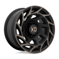 XD Series - XD860 ONSLAUGHT - Black - SATIN BLACK WITH BRONZE TINT - 22" x 12", -44 Offset, 8x165.1 (Bolt Pattern), 125.1mm HUB