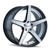 Touren - TR20 - Black - MATTE BLACK/MACHINED FACE/MACHINED UNDERCUT - 19" x 8.5", 30 Offset, 5x112 (Bolt Pattern), 66.56mm HUB