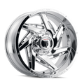 American Truxx - SPIRAL - Chrome - CHROME - 20" x 10", -24 Offset, 8x165.1 (Bolt Pattern), 125.2mm HUB