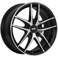 Dai Alloys - Apex - Black - Gloss Black - Machined Face - 16" x 7", 40 Offset, 4x108 (Bolt Pattern), 63.4mm HUB