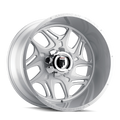 American Truxx - SWEEP - Silver - BRUSHED TEXTURE - 24" x 14", -76 Offset, 8x170 (Bolt Pattern), 125.2mm HUB