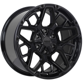 Ruffino HARD - Blast - Black - Gloss Black - 20" x 9", 0 Offset, 6x135, 139.7 (Bolt Pattern), 87.1mm HUB