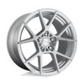 Rotiform - R138 KPS - Silver - GLOSS SILVER BRUSHED - 18" x 8.5", 45 Offset, 5x112 (Bolt Pattern), 66.6mm HUB