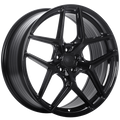 Ruffino Wheels - Vader - Black - Gloss Black - 20" x 8.5", 35 Offset, 5x114.3 (Bolt Pattern), 73.1mm HUB