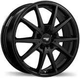 Fast Wheels - EV02 - Black - Gloss Black - 17" x 6.5", 38 Offset, 5x114.3 (Bolt Pattern), 66.1mm HUB