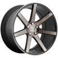 Niche - M150 VERONA - Gunmetal - MATTE BLACK MACHINED - 20" x 9", 25 Offset, 5x114.3 (Bolt Pattern), 72.56mm HUB