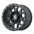 XD Series - XD127 BULLY - Black - SATIN BLACK WITH REINFORCING RING - 15" x 8", -19 Offset, 5x139.7 (Bolt Pattern), 108mm HUB