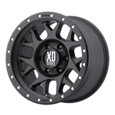 XD Series - XD127 BULLY - Black - SATIN BLACK WITH REINFORCING RING - 15" x 8", -19 Offset, 5x139.7 (Bolt Pattern), 108mm HUB