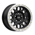 KMC Wheels - KM234 GRENADE DESERT BEADLOCK - Black - SATIN BLACK - 20" x 9", -12 Offset, 8x165.1 (Bolt Pattern), 125.1mm HUB