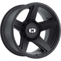 Vision Wheel HD - 390 EMPIRE - Black - SATIN BLACK - 15" x 6", 0 Offset, 6x139.7 (Bolt Pattern), 108mm HUB