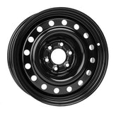 DTD - Steel - Black - Black - 16" x 6.5", 25 Offset, 6x114.3 (Bolt Pattern), 71.5mm HUB